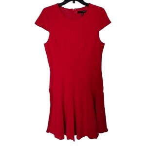 Cynthia Steffe classic red dress cap sleeves versatile size 12